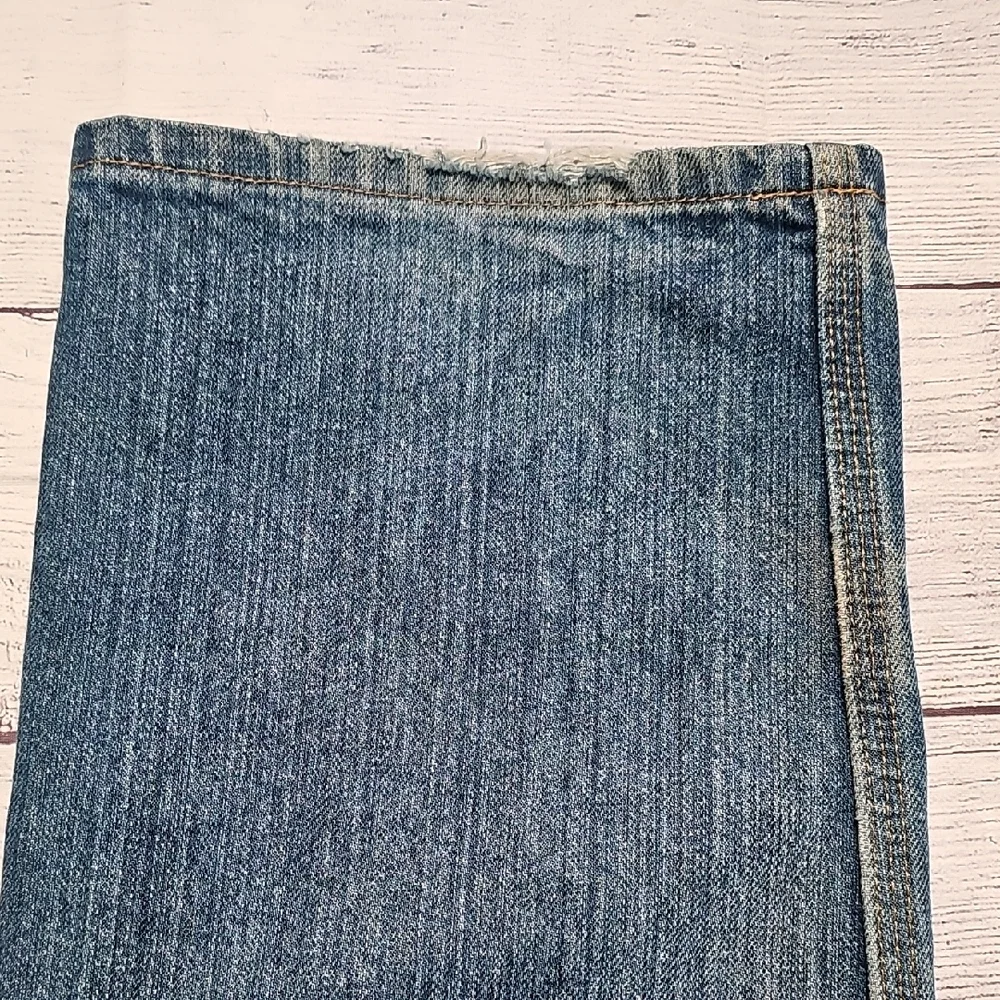 Carhartt 40x32 Blue Straight-Leg Jeans with Classic Fading